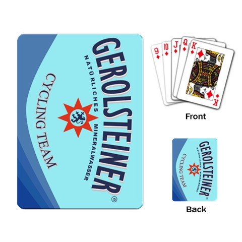 TEAM GEROLSTEINER CYCLING CYCLE DECK PLAYING CARDS NEW (FREE SHIPPING WORLDWIDE!!)