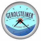 GEROLSTEINER PRO CYCLING TEAM SILVER WALL CLOCK NEW (FREE SHIPPING!!)