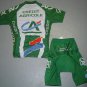 CREDIT AGRICOLE CYCLING TEAM JERSEY AND SHORTS KIT SZ M