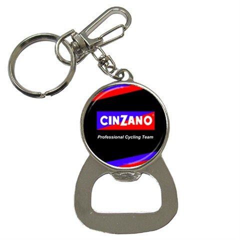 TEAM CINZANO BOTTLE OPENER KEY CHAIN CYCLING NEW (FREE SHIPPING WORLDWIDE!!)