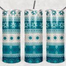 Christmas blue and white