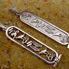 Egyptian Handmade Sterling Silver 925 Open Personalized Cartouche Pendant