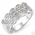 STUNNING DIAMOND RING WHITE GOLD SIZE 7