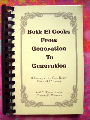 BETH EL JEWISH COOKBOOK 1983 COMMUNITY COOKBOOK Minneapolis, Minnesota
