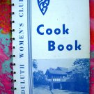 Duluth Minnesota Woman's Club Cookbook Vintage Community Recipes