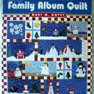On SALE!  A Snowman's Family Album Quilt by Mary M. Covey Quilting Pattern Project Book