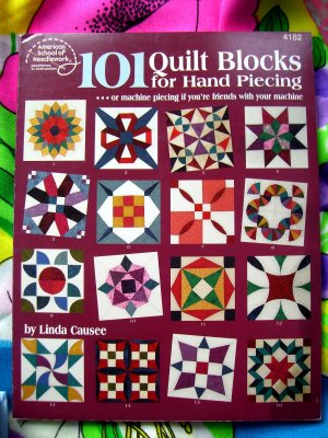 101 Quilt Blocks for Hand Piecing / Machine Piecing ~ Quilting Instruction Book Blocks