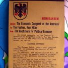 Rare Vintage Book ~ Total Defense Memorandum Subject: The Economic Conquest of the Americas