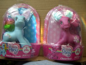 Lot of 2 ~ My Little Pony ~ NEW MINT Easter Bunny Ears ~ Dash & Cheerilee