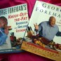 LOT George Foreman's Knock-out-the-fat Barbecue and Grilling Cookbook
