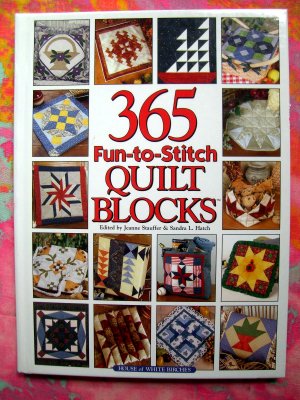 365 Fun-To-Stitch Quilt Blocks by Jeanne Stauffer ~ HC Hard to find quilting pattern book!
