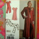 Simplicity Pattern #3968 UNCUT Misses Robe Nightgown Long & Short Pajamas Size 8 10 12 14 16 UNCUT