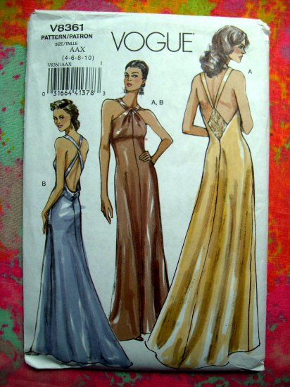 SOLD! Vogue Sewing Pattern #V8361 Misses Size 4-10 UNCUT Long Dress ...