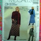 McCalls Pattern #3382 UNCUT Misses Jacket Skirt Pants Size 14 16 18 20