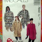 McCalls Pattern #7943 Misses COAT Size 16 18  UNCUT 1995