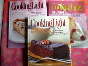 Lot Annual Cookbook ~ Cooking Light Recipe Collections 2001, 2002, & 2003 Healthy