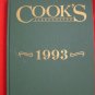 1993 Cook's Illustrated Magazine ANNUAL Cookbook HC Classic Cooking