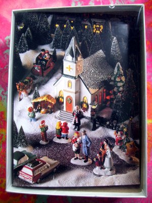 Dept 56 SNOW VILLAGE 18 Boxed Holiday / Christmas Cards & Envelopes