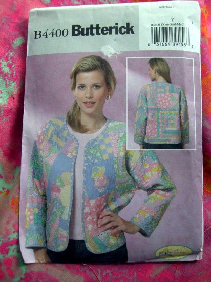 Butterick Pattern 4400 Misses Quilted Jacket Uncut Size Xsm Small Medium