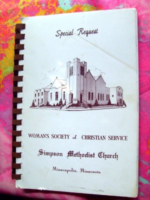 Vintage Minneapolis Minnesota MN Church Cookbook Simpson Methodist  Ads