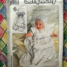 SIMPLICITY Pattern UNCUT # 9386 BABY'S CHRISTENING GOWN Jessica McClintock Vintage 1989
