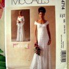 McCall's Pattern # 4714 UNCUT Bridal Gown Prom Dress Size 6 8 10 12