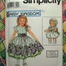 Simplicity Pattern # 9096 UNCUT Daisy Kingdom Dress for Girl & 183” Doll  Size 5 6 7 8