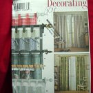 Simplicity Pattern # 7437 UNCUT Tab Curtains EIGHT Styles!