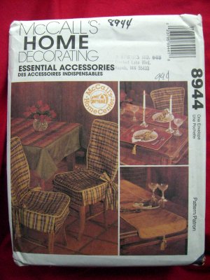 McCalls HOME Pattern # 8944 UNCUT Table Runner Napkins Table Cloth MORE!