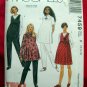 McCalls Easy Pattern #7459 UNCUT Maternity Dress Pants Jumper Top Size 12 14 16