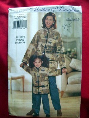 Butterick Pattern #4642 UNCUT Misses /Child Matching Jacket Pants Size S M L