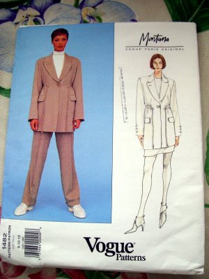 Vogue Pattern # 1482 UNCUT Misses Jacket Skirt Pants Size 8 10 12
