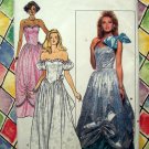 Butterick Pattern #4634 UNCUT Misses Wedding Evening Gown Costume Dress Size 6 8 10 Vintage 1987