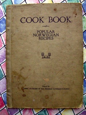 Rare 1924 Norwegian Cookbook Vintage ~ Decorah Lutheran Church