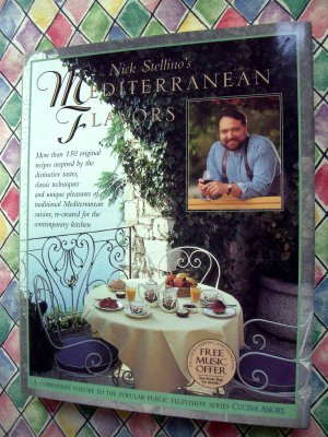 Nick Stellino's Mediterranean Flavors Cookbook HCDJ ~ PBS