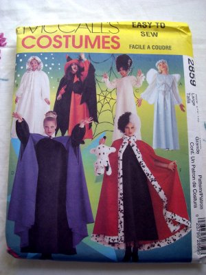 McCalls Pattern # 2859 UNCUT Misses' Costume Witch Angel More! Size Large 16 18