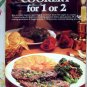 Cookery for One or Two Cookbook ~ 225 Recipes