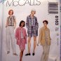 McCalls Pattern #8163 UNCUT Misses Shirt Jacket Vest Pants Shorts Skirt Size 12 14 16