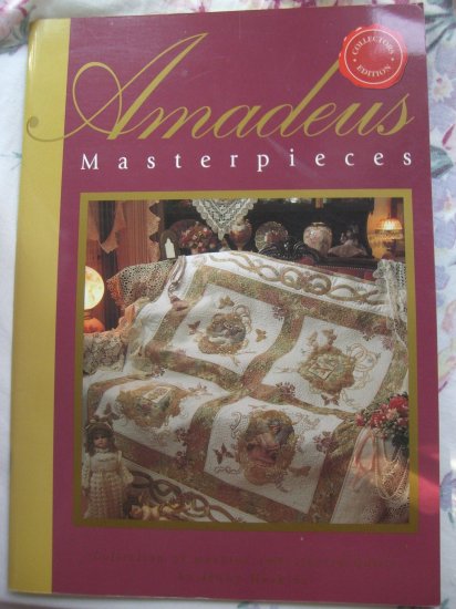 RARE Amadeus Masterpieces Machine Embroidery Quilts Instruction Book