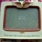 Rare Porcelain Picture Frame ~ Each man's life touches so many It's a Wonderful Life