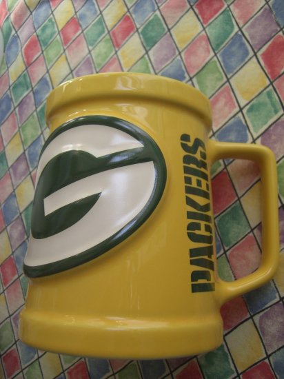 Large Green Bay Packers Ceramic Mug Wisconsin