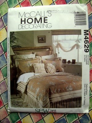McCall's Pattern # 4629 UNCUT ~ Home Decorating Bedroom