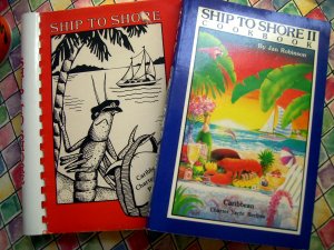 Ship to Shore Virgin Islands Charter Yacht Recipes Cookbook Vol I & II Lot of 2
