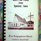 Vintage 1961 Spencer Iowa Church Cookbook IA First Congregational ~ Fine Foods ~