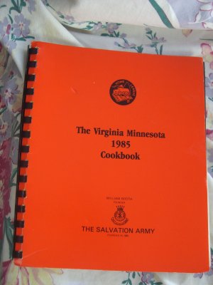 1985 Virginia Minnesota Community Cookbook Salvation Army
