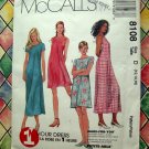 McCall's Pattern # 8108 UNCUT Misses' Dress in Two Lengths Size 12 14 16