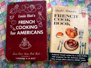 Lot Vintage French Cookbooks  LOUIS DIAT'S FRENCH COOKING FOR AMERICANS