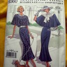 Simplicity Pattern # 9360 UNCUT Retro 1920s Caplet Dress Flutter Sleeves Size 6 8 10 12