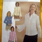 Butterick Pattern # 3969 UNCUT Misses Blouse Size 12 14 16 Ruffled Sleeves
