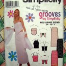 Simplicity Pattern # 9129 UNCUT Junior Long Skirt Knit Halter Top Size 3/4 5/6 7/8 9/10